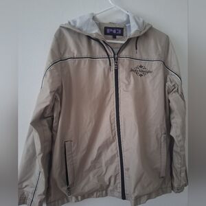 Women's Beige Smokey Mountains Jacket with Hood